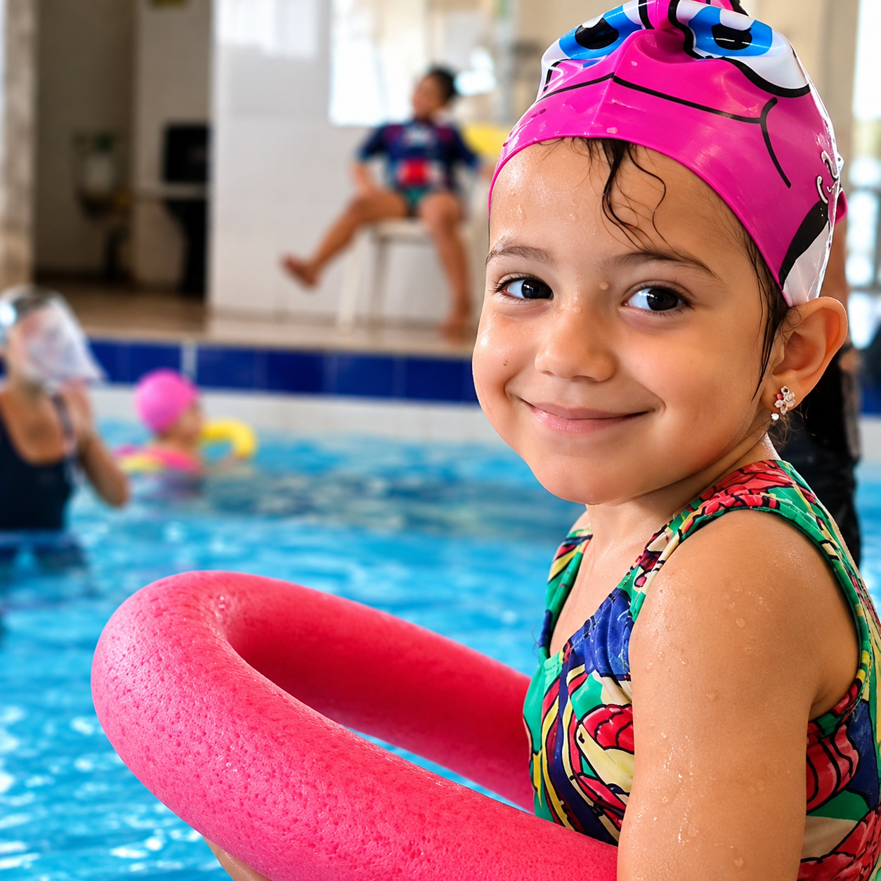 Atividade Natação infantil no acervo do Aquarius Center